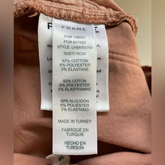 27. Frame Le High Skinny Jeans in Dusty Rose Size 26 - Picture 8 of 8